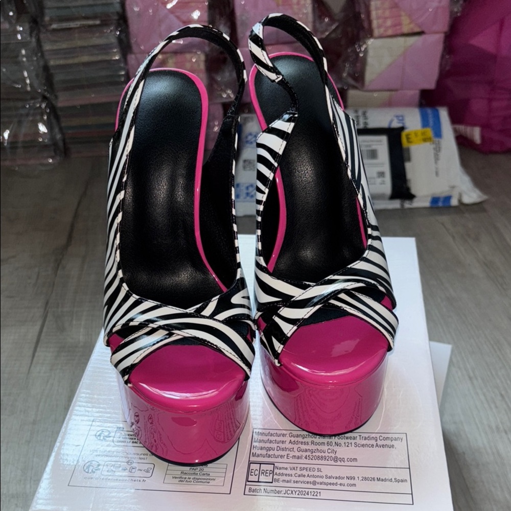 Stylish Pink Slingback Heels